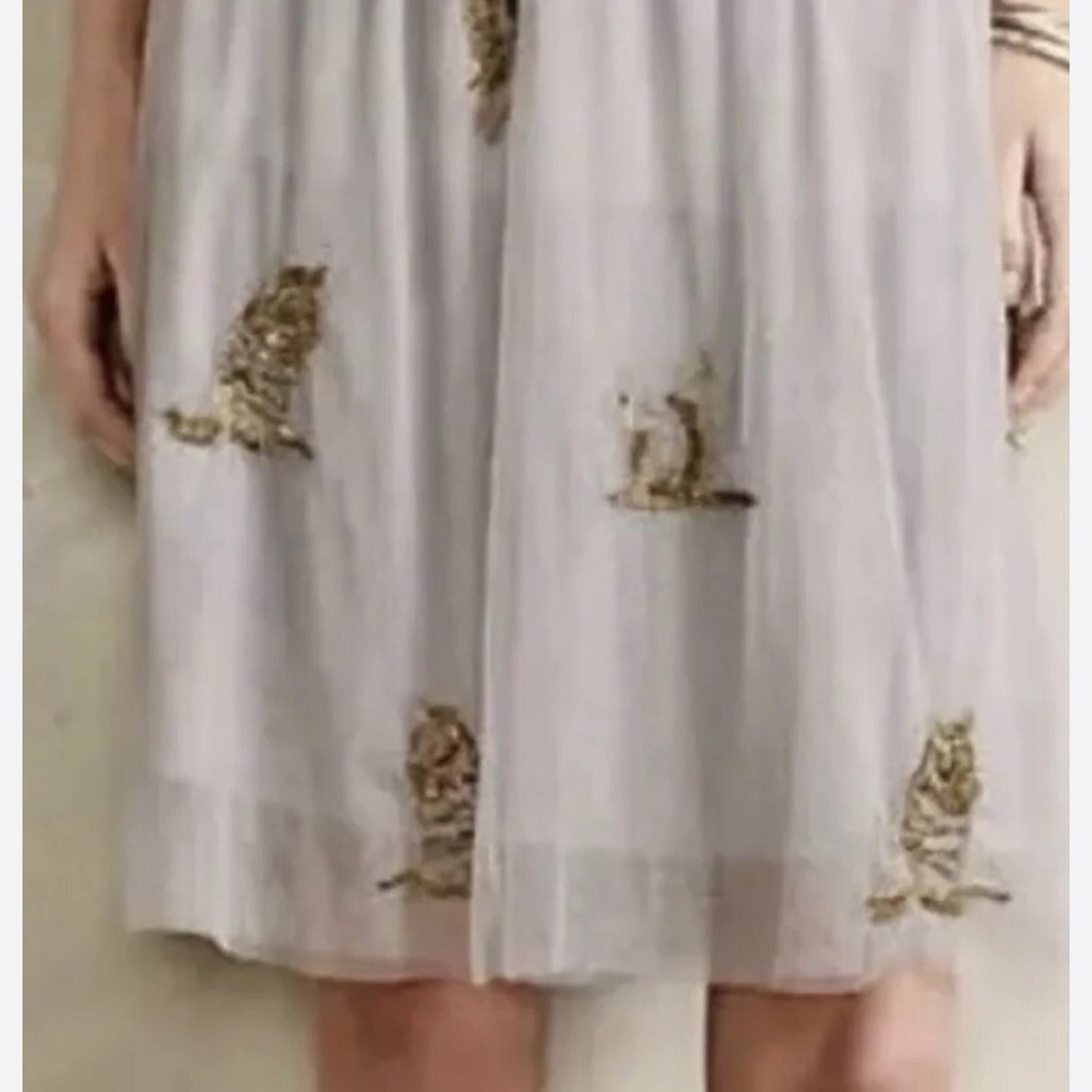 Moulinette Soeurs Silver Embellished Mini Skirt - Picture 2 of 9